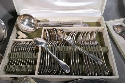 CHRISTOFLE Silver Plated Cutlery Set, 