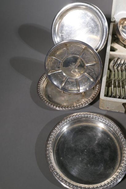 CHRISTOFLE Silver Plated Cutlery Set, 