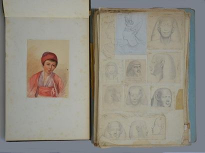 ALBUM AMICORUM

15 dessins XIXe dans un album,...