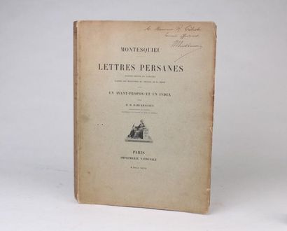 MONTESQUIEU (Charles-Louis de Secondat)

Lettres...
