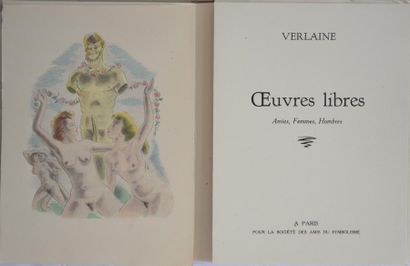 VERLAINE (Paul) 

Œuvres libres. Amies, Femmes,...
