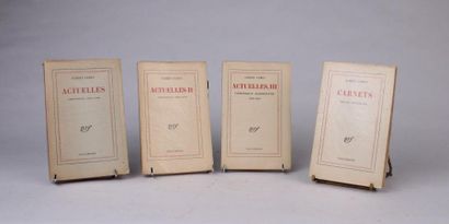 CAMUS (Albert)

Actuelles. [I] chroniques...