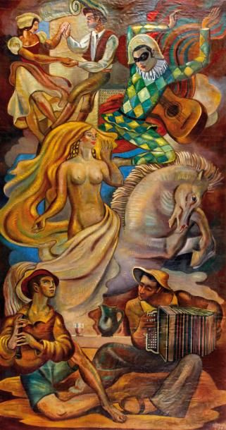 GASTON MARTY (1905-1977)

Huile sur toile...
