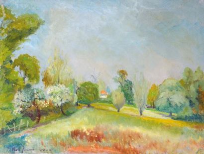 FRED JOUANNE (XXème)

Paysage de printemps

Huile...
