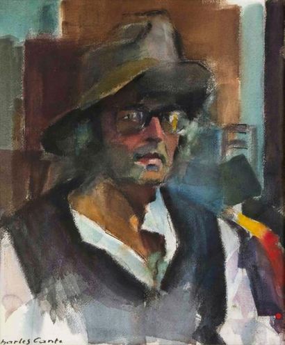 CHARLES CANTE (1903-1981)

Autoportrait

Aquarelle,...