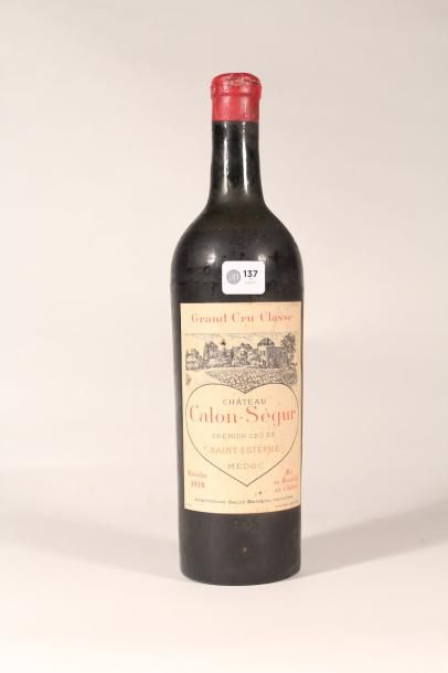Château Calon-Ségur 1918 

Saint Estèphe...