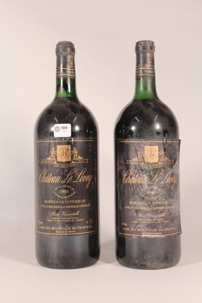 189 

Château Le Livey 1985 

Bordeaux Supérieur...
