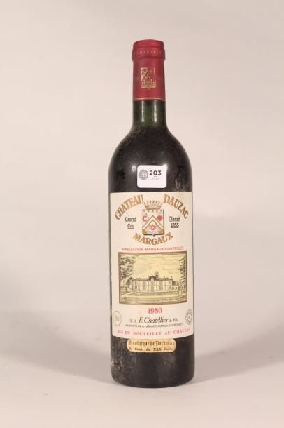 203 

Château Dauzac 1980 

Margaux (rouge)...