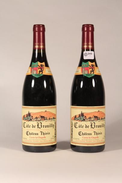 243 

Château Thivin 2009 

Côte BROUILLY...
