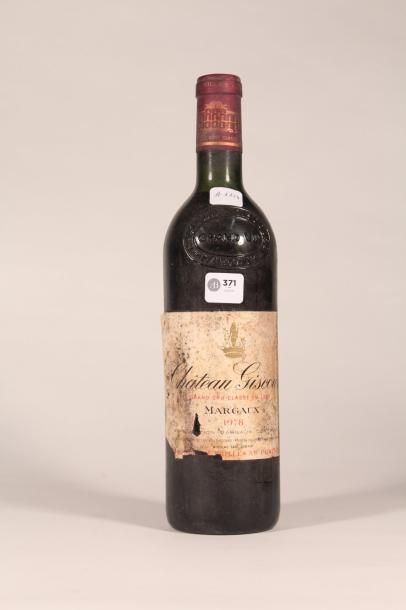371 

Château Giscours 1978 

Margaux (rouge)...