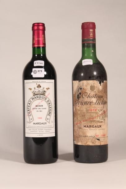 373 

Château Marquis d'Alesme 1996 

Margaux...