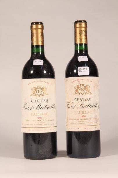 378 

Château Haut-Batailley 1986 

Pauillac...