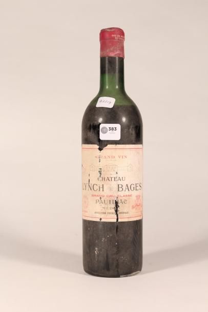 383 

Château Lynch Bages 1966 

Pauillac...