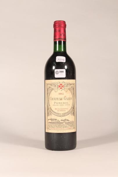 388 

Château Gazin 1985 

Pomerol (rouge)...