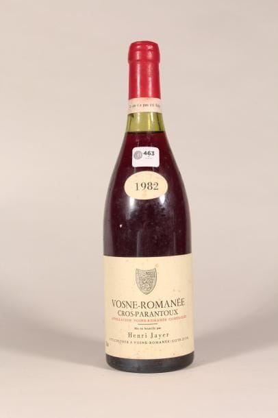 463 

Domaine Henri Jayer 1982 

Vosne Romanée,...