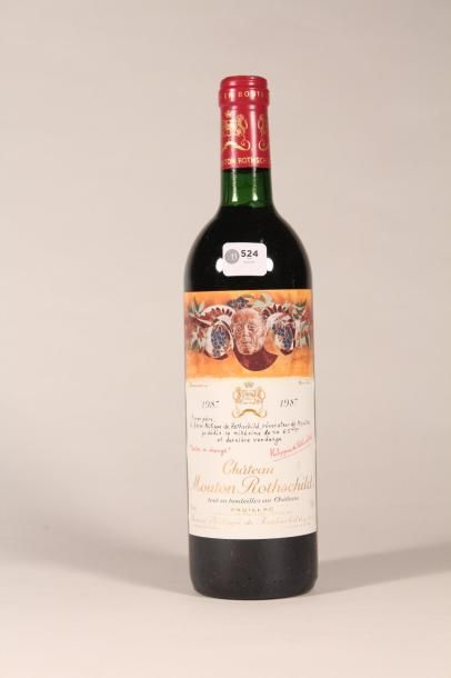 524 

Château Mouton Rothschild 1987 

Pauillac...