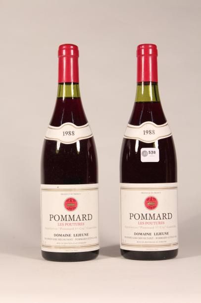 538 

Domaine Lejeune 1988 

Pommard (rouge)...
