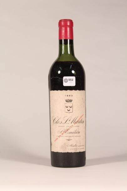 552 

Clos Saint Martin 1950 

Saint Emilion...
