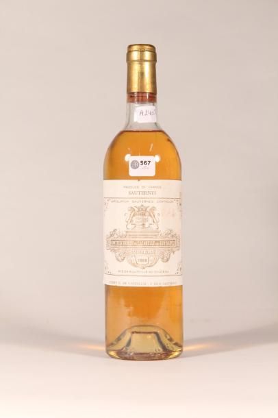 567 

Château Filhot 1980 

Sauternes (blanc)...