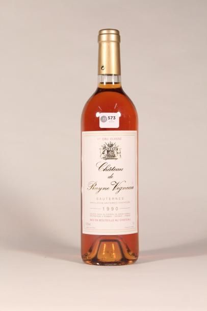 573 

Château Rayne Vigneau 1990 

Sauternes...