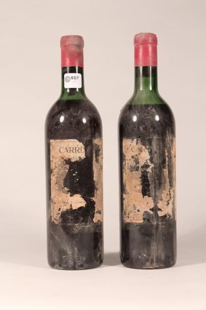 607 

 Carruades de Château Lafite 1960 

Pauillac...