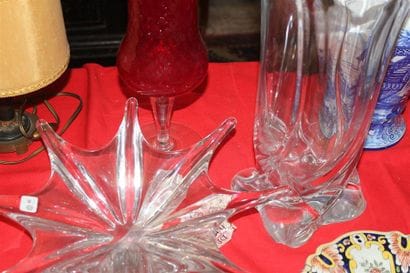 Coupe en cristal moulé baccarat circa 1950....