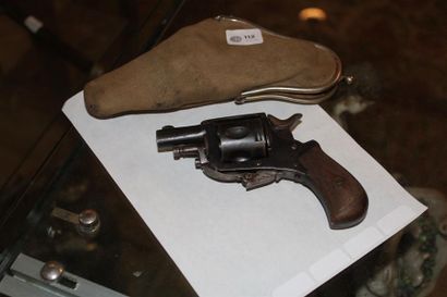 Pistolet de bulldog, début XXe crosse en...