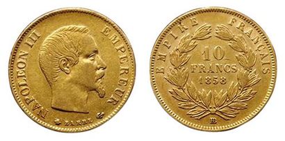 NAPOLEON III.
10 Francs 1858 BB. Strasbourg....
