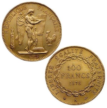 IIIème REPUBLIQUE.
100 Francs Génie 1878...