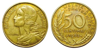Vème REPUBLIQUE.
50 Centimes. 1962. Col à...