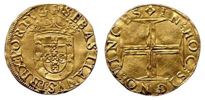 PORTUGAL. SEBASTIEN.
1560-1578. 500 Reis....