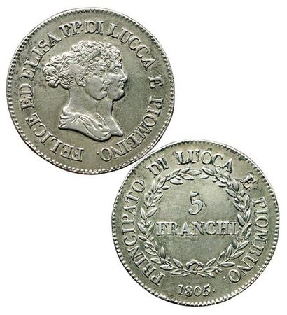 NAPOLEONIDES.
Lucques et Piombino. Félix...