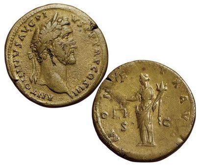 ANTONIN LE PIEUX.
138-161. Sesterce. R/ MONETA...