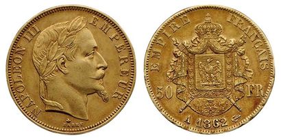 NAPOLEON III.
50 Francs 1862 A. Paris. F.548/1....