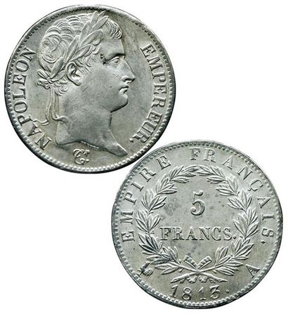 1er EMPIRE.
5 Francs. 1813 A. Paris. F.307/58....