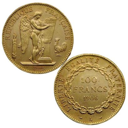 IIIème REPUBLIQUE.
100 Francs Génie 1906...