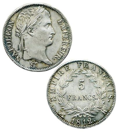 1er EMPIRE.
5 Francs. 1812 K. Bordeaux. F.307/47....