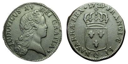 LOUIS XV.
Sol au buste enfantin. 1723 Q....