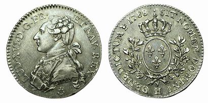 LOUIS XVI.
Cinquième d'écu aux branches d'olivier....