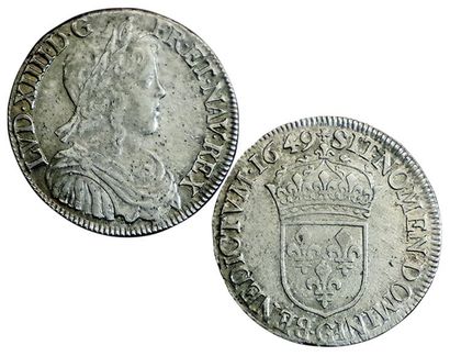 LOUIS XIV.
Demi écu à la mèche longue. 1649...