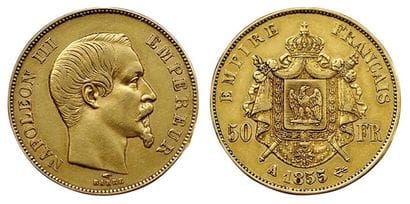 NAPOLEON III.
50 Francs 1855 A. Paris. F.547/1....
