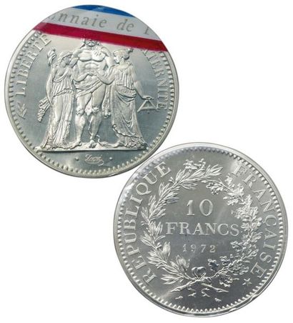 FRANCE.
10 Francs Hercule. 1972. Piéfort...