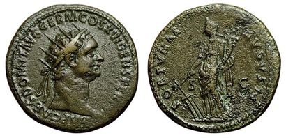 DOMITIEN.
69-96. Dupondius. R/ FORTUNAE AUGUSTI....