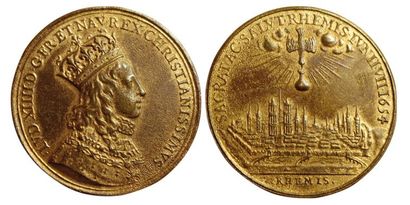 LOUIS XIV.
Médaille du Sacre. 1654. Cuivre....