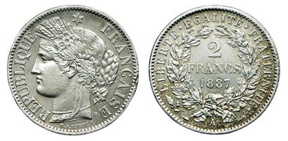 IIIème REPUBLIQUE.
2 Francs Cérès. 1887 A....