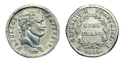 1er EMPIRE.
Demi Franc. 1808 T. Nantes. 127962...
