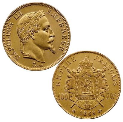NAPOLEON III.
100 Francs 1869 A. Paris. F.551/12....