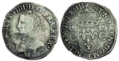 CHARLES IX.
1560-1574. Teston 2ème type....
