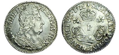 LOUIS XIV.
Dixième d'écu aux 3 couronnes....