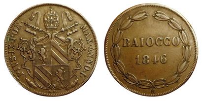 VATICAN.
Pie IX. Baiocco. 1846 R. An I. Km.1339.1....